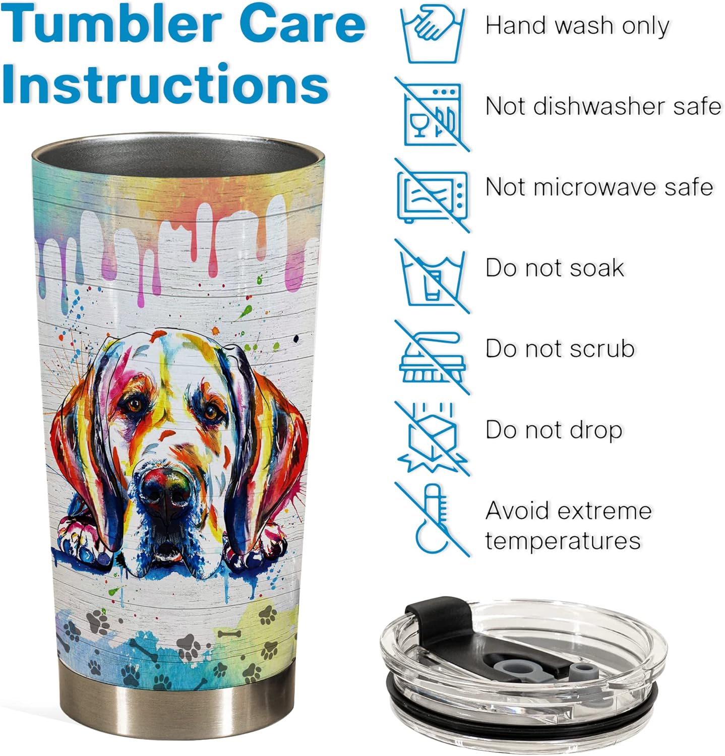 Gift for Great Dane Lovers – Stainless Steel Tumbler Cup Mug, Funny and Unique Gift for Great Dane Dog Owners, Perfect for Mothers Day, Fathers Day, Birthday, and Anniversary Celebrations