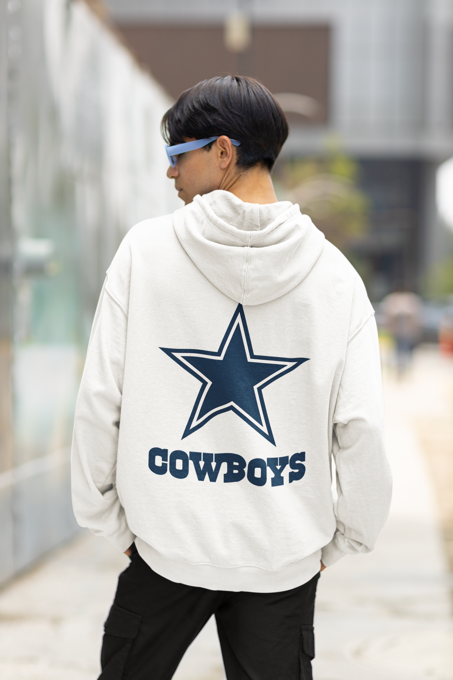 Dallas Cowboys - Team Fan Apparel NFL Adult Gameday Hooded Sweatshirt - Poly Fleece Cotton Blend - Stay Warm and Represent Your Team in Style