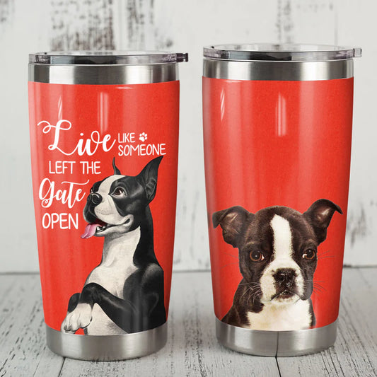 Boston Terrier Dog Steel Tumbler JUN1915
