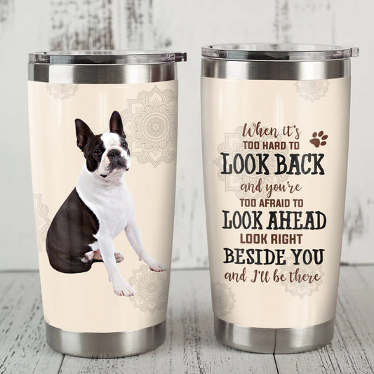 Boston Terrier Dog Steel Tumbler JUN1903