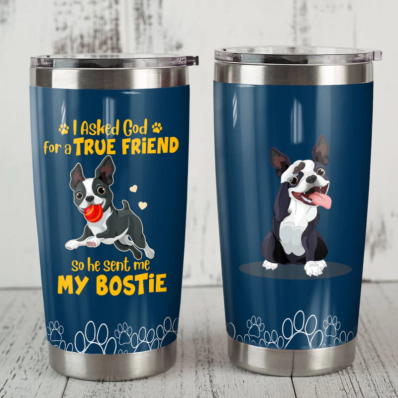Boston Terrier Dog Steel Tumbler JUN1908