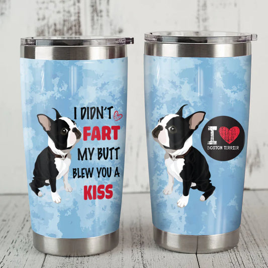 Boston Terrier Dog Steel Tumbler JUN1910