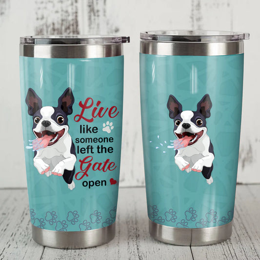 Boston Terrier Dog Steel Tumbler JUN1912