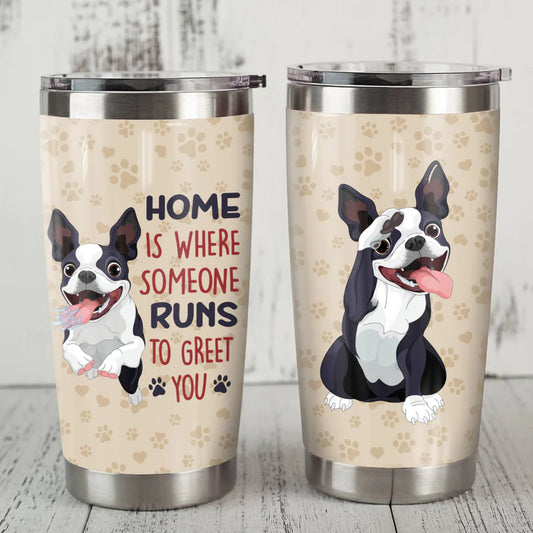 Boston Terrier Dog Steel Tumbler JUN1913