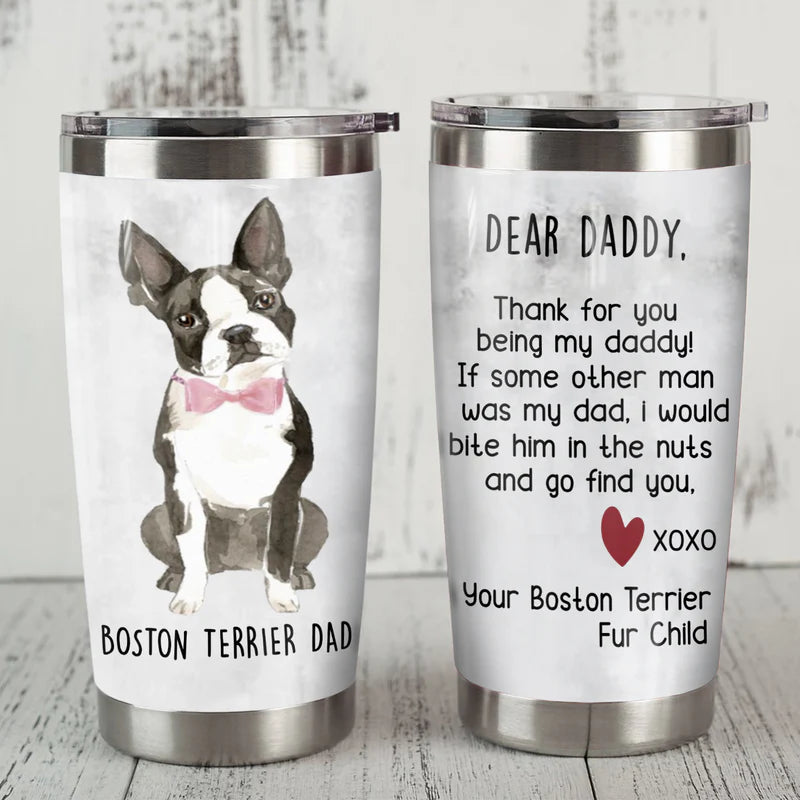 Boston Terrier Dog Steel Tumbler JUN1902