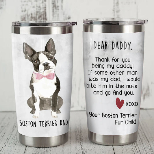 Boston Terrier Dog Steel Tumbler JUN1902