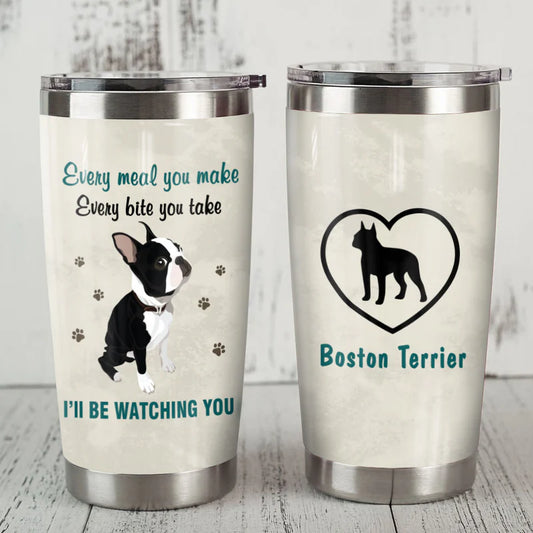 Boston Terrier Dog Steel Tumbler JUN1909