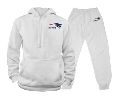 New England Patriots - Team Fan Apparel NFL Adult Gameday Hooded Sweatshirt - Poly Fleece Cotton Blend - Stay Warm and Represent Your Team in Style
