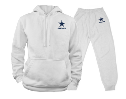 Dallas Cowboys - Team Fan Apparel NFL Adult Gameday Hooded Sweatshirt - Poly Fleece Cotton Blend - Stay Warm and Represent Your Team in Style