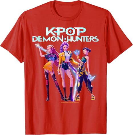 Halloween Huntrix Heroic Poses Group Shot T-Shirt