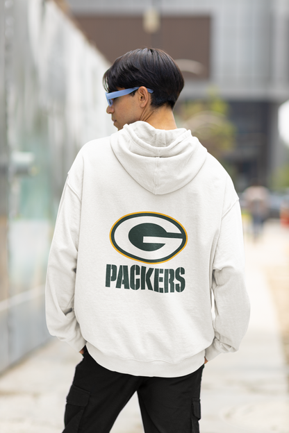 Green Bay Packers -  Team Fan Apparel NFL Adult Gameday Hooded Sweatshirt - Poly Fleece Cotton Blend - Stay Warm and Represent Your Team in Style