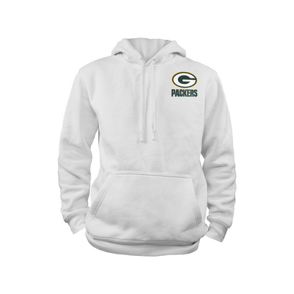 Green Bay Packers -  Team Fan Apparel NFL Adult Gameday Hooded Sweatshirt - Poly Fleece Cotton Blend - Stay Warm and Represent Your Team in Style