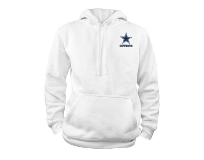 Dallas Cowboys - Team Fan Apparel NFL Adult Gameday Hooded Sweatshirt - Poly Fleece Cotton Blend - Stay Warm and Represent Your Team in Style