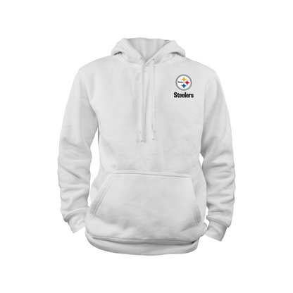 Pittsburgh Steelers - Team Fan Apparel NFL Adult Gameday Hooded Sweatshirt - Poly Fleece Cotton Blend - Stay Warm and Represent Your Team in Style